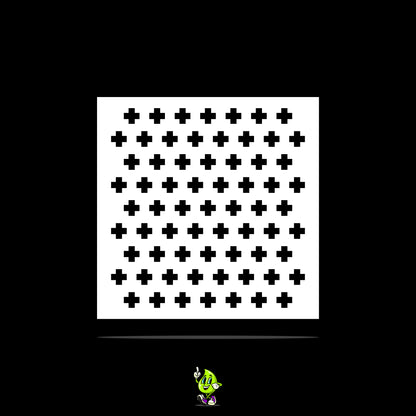 Cross I Vinyl Stencil Pack – Set of 4