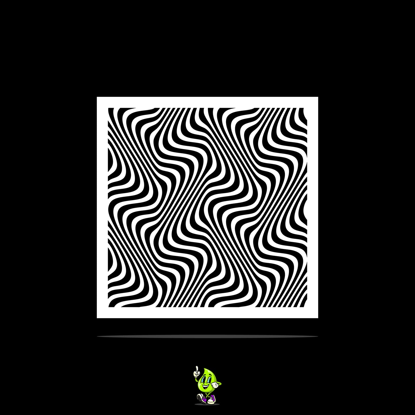 Optical Illusion I Vinyl Stencil Pack – Set of 4