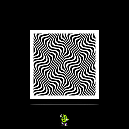 Optical Illusion I Vinyl Stencil Pack – Set of 4