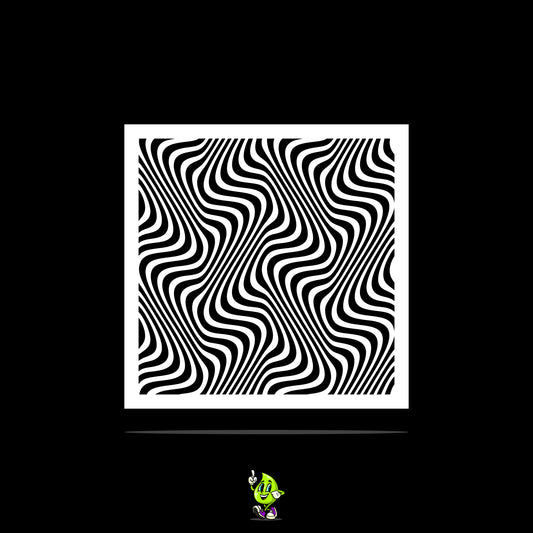 Optical Illusion I Vinyl Stencil Pack – Set of 4