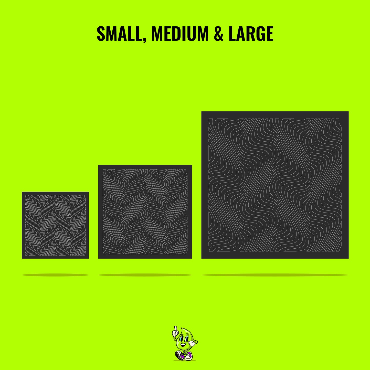 Optical Illusion I Vinyl Stencil Pack – Set of 4