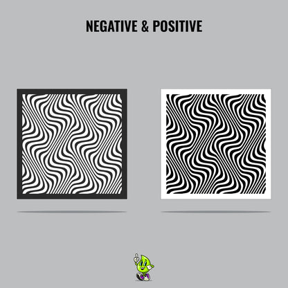 Optical Illusion I Vinyl Stencil Pack – Set of 4