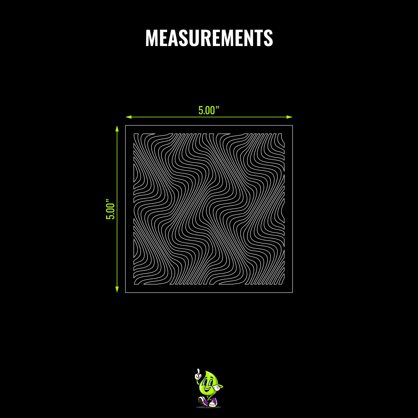 Optical Illusion I Vinyl Stencil Pack – Set of 4