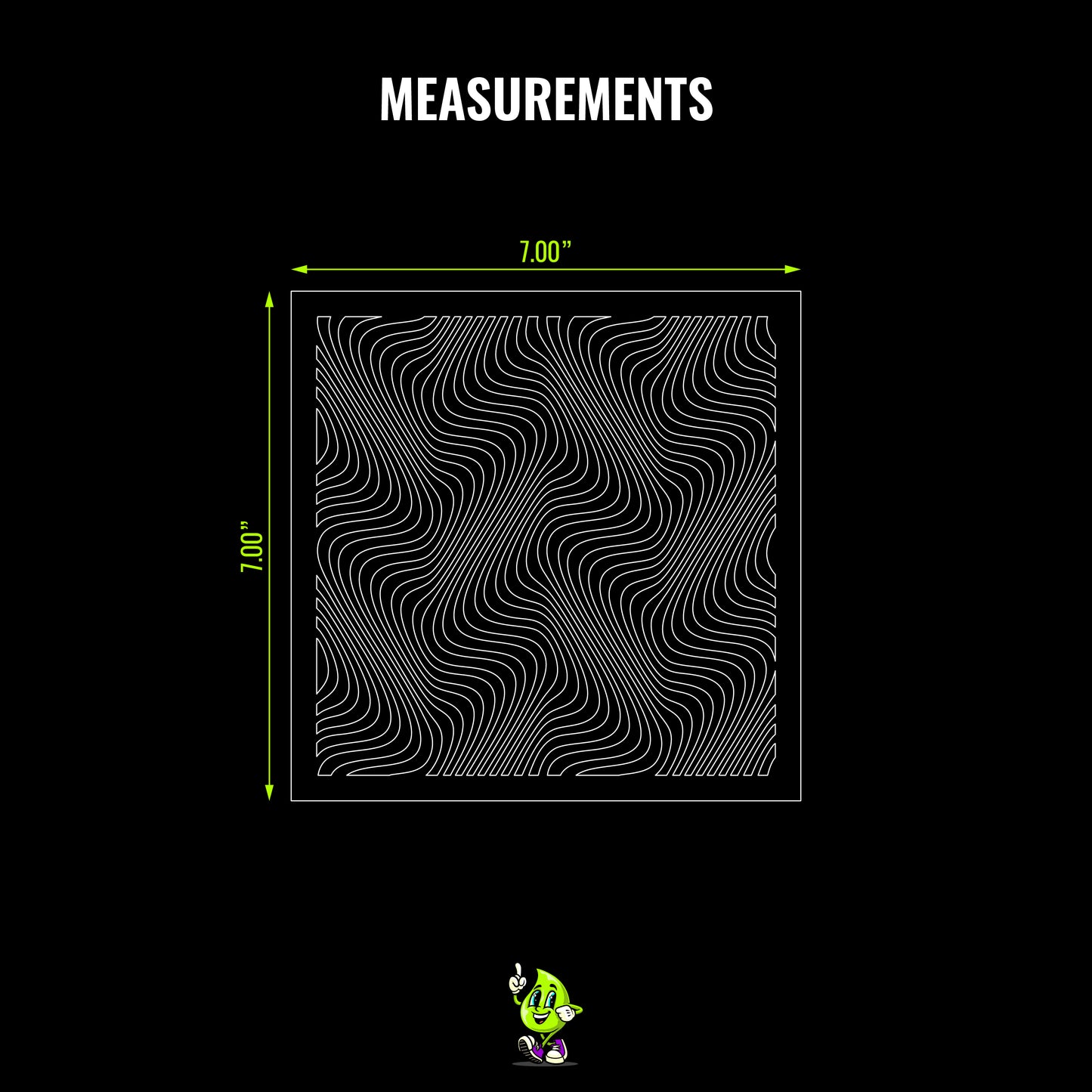 Optical Illusion I Vinyl Stencil Pack – Set of 4