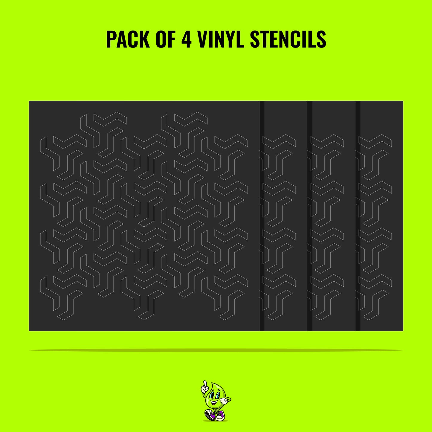 Fidget Vinyl Stencil Pack – Set of 4