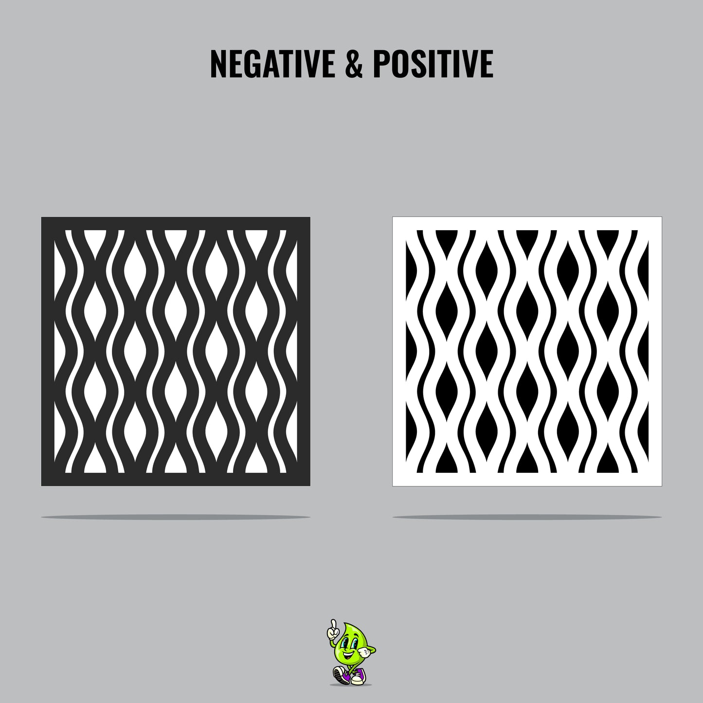 Curvy Lines Vinyl Stencil Pack – Set of 4