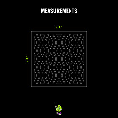 Curvy Lines Vinyl Stencil Pack – Set of 4