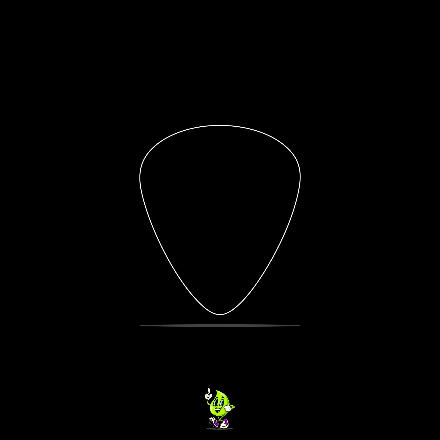 Blank Guitar Pick