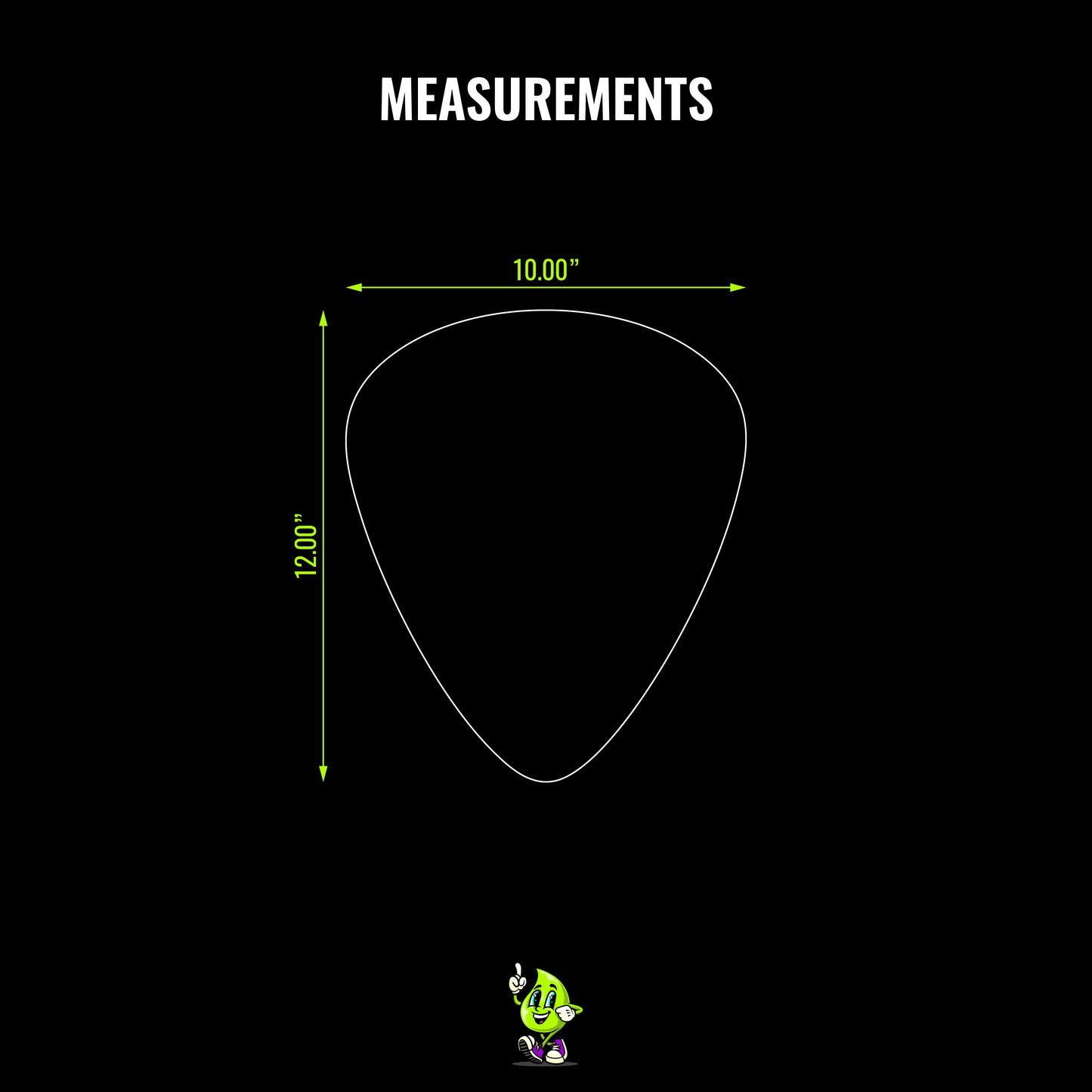 Blank Guitar Pick