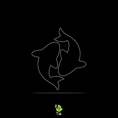 Blank Yin Yang Koi Fish