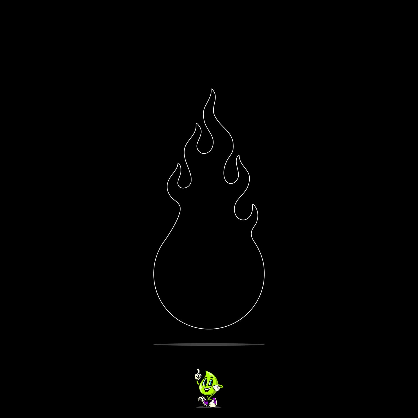 Blank Flaming Eyeball