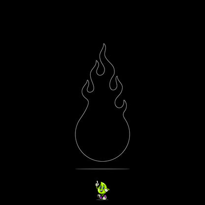 Blank Flaming Eyeball