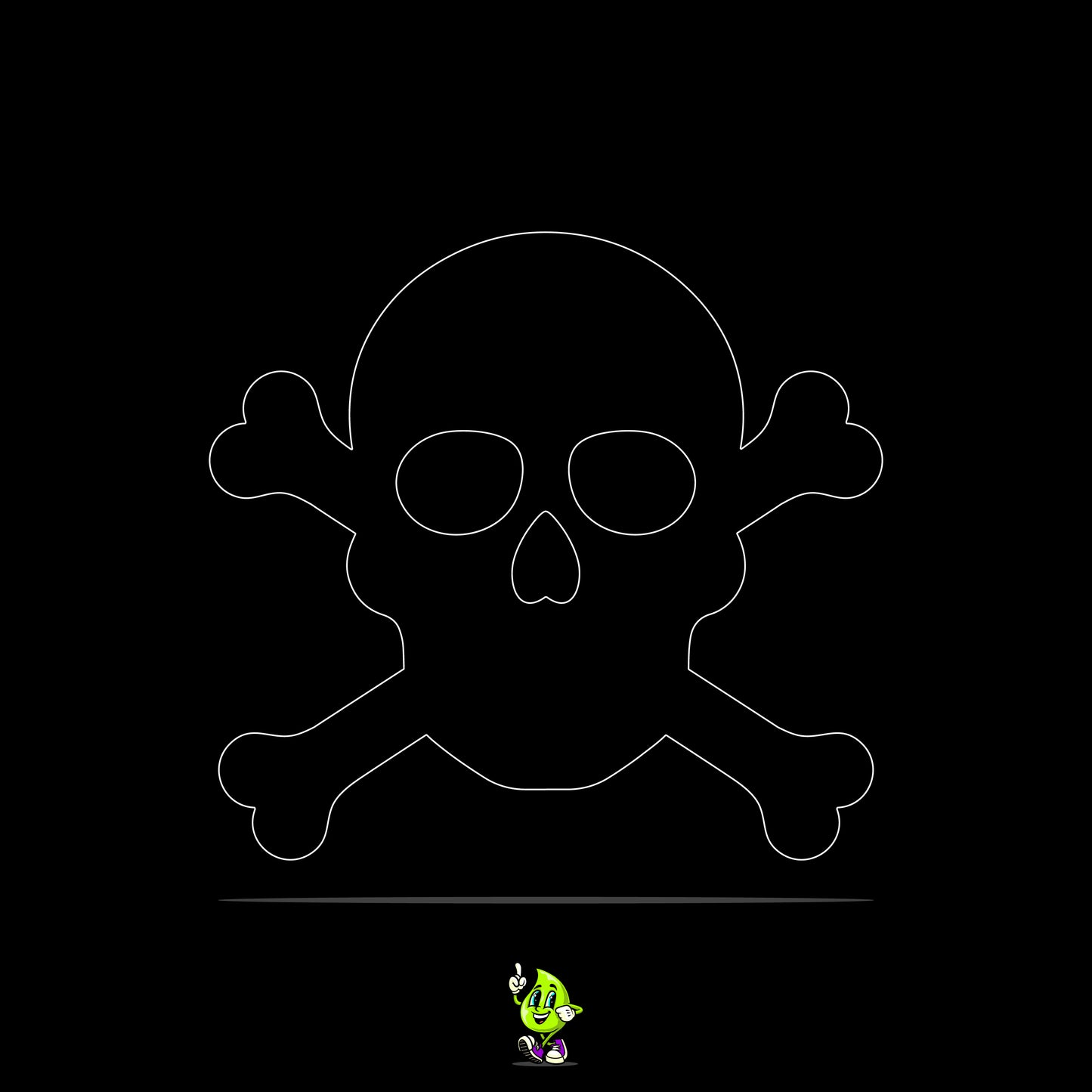 Blank Skull & Crossbones