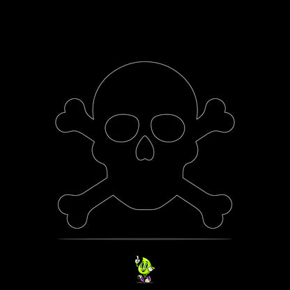 Blank Skull & Crossbones