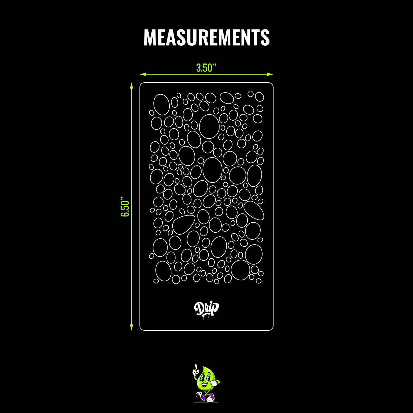 Mylar Stencil Bubbles