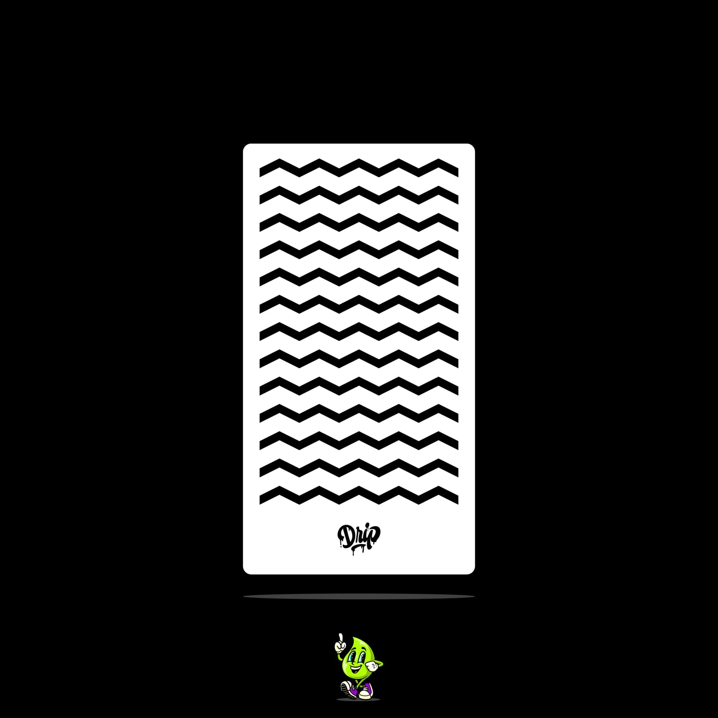 Mylar Stencil Zig Zag