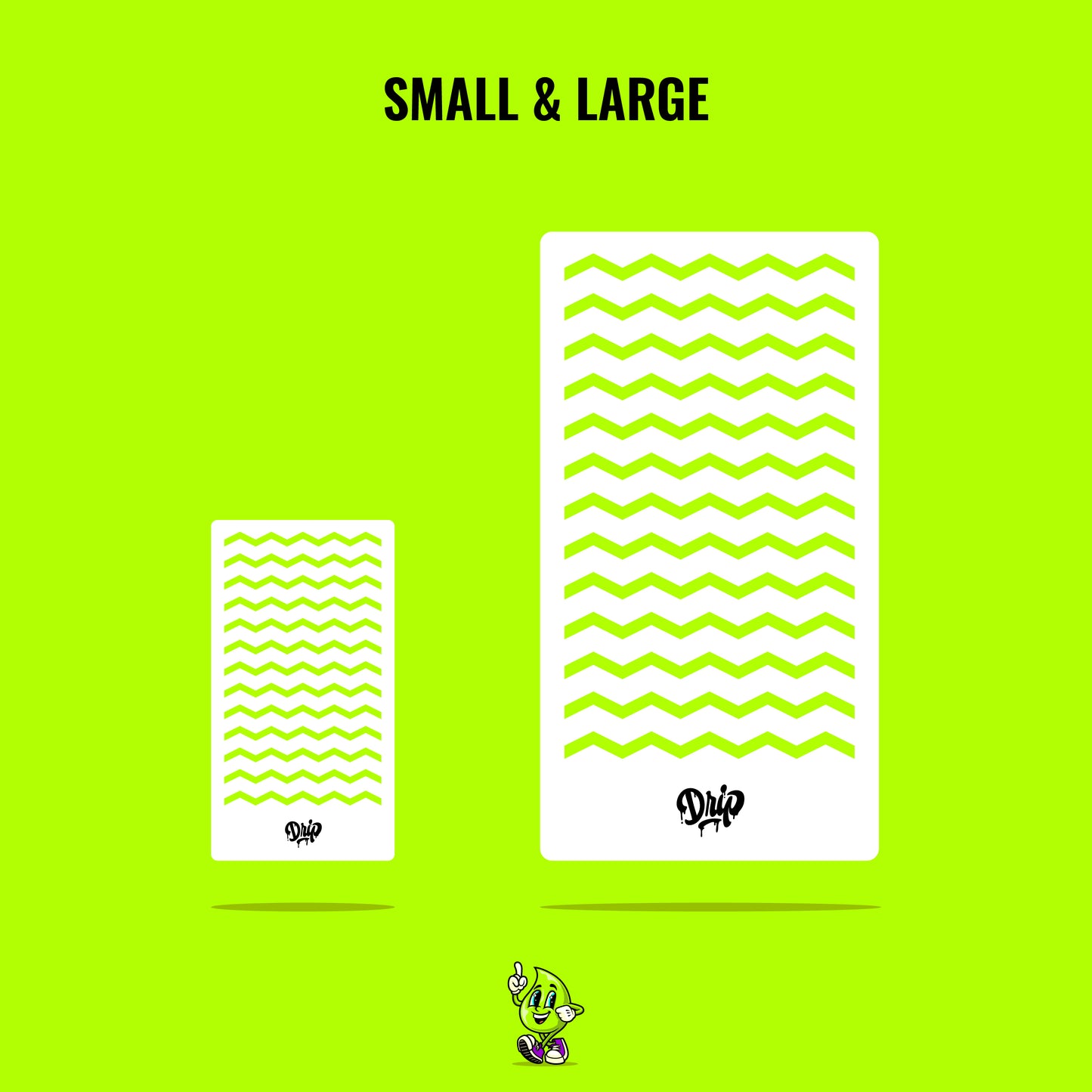 Mylar Stencil Zig Zag