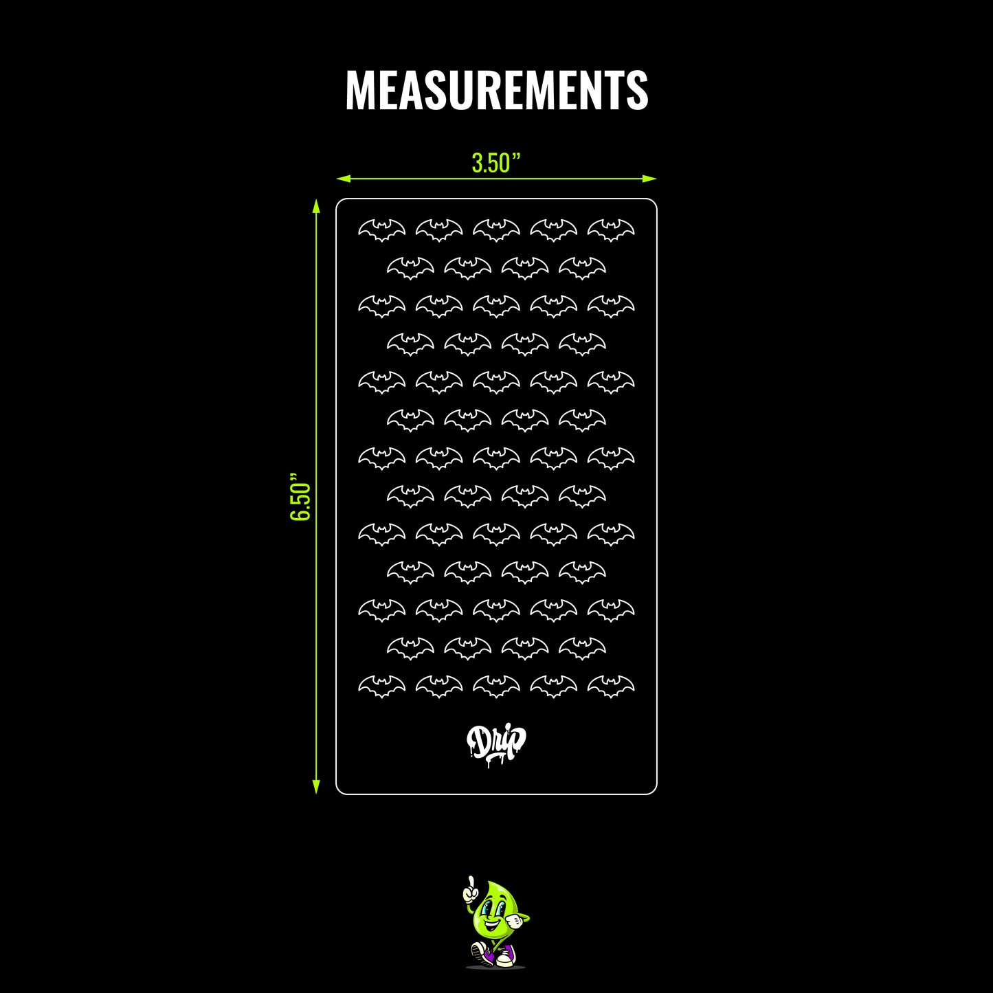 Mylar Stencil Bats
